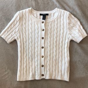 White button up T-shirt